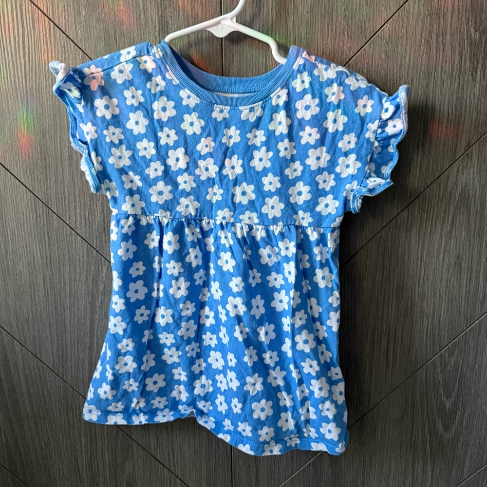 Old Navy Blue Floral Toddler Girl Dress